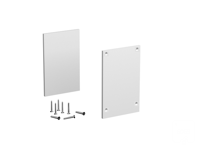 Заглушки для профиля LINE 5070 ral9003 - фото 1