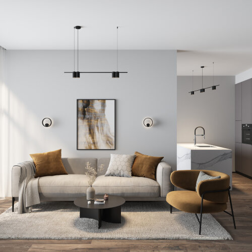 DK5060-BK Бра ORBIT, IP20, 3000К, LED, 10 Вт, черный матовый, алюминий. Фото 6