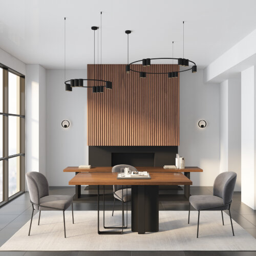 DK5060-BK Бра ORBIT, IP20, 3000К, LED, 10 Вт, черный матовый, алюминий. Фото 7