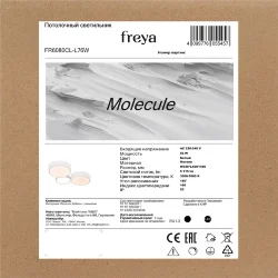 Потолочный светильник FR6080CL-L76W Молекула / Molecule 56 Вт LED с пультом ДУ (Белый) FR6080CL-L76W