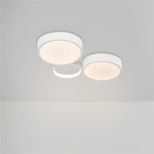 Потолочный светильник FR6080CL-L76W Молекула / Molecule 56 Вт LED с пультом ДУ (Белый) FR6080CL-L76W - фото 6