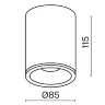 Потолочный светильник Зум / Zoom 1*GU10 10 Вт IP 54 (Белый) C029CL-01W - фото 2