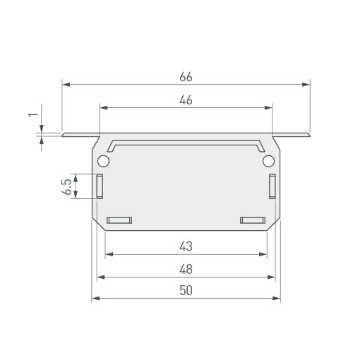 Заглушка для KLUS-POWER-W50-FS (Arlight, Пластик) 028934 - фото 2