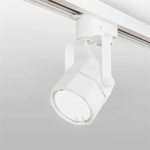 Трековый светильник для однофазного шинопровода Robi GU10 Белый MRL 1004 - фото