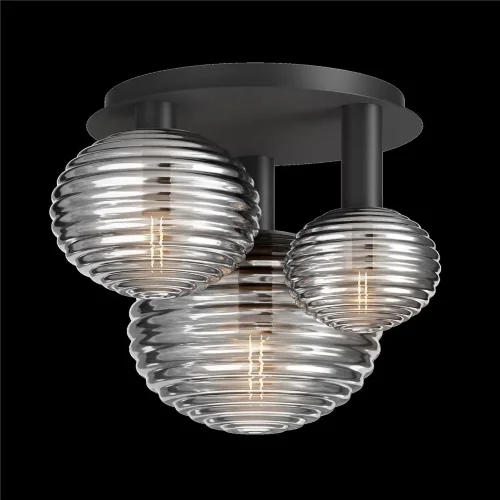 Потолочный светильник Reels E14х3 (Черный) - фото 4