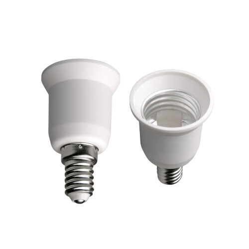 LH14-27L Переходник с цоколя E14 на Е27, Материал корпуса PBT - фото 1