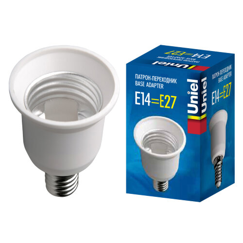 LH14-27L Переходник с цоколя E14 на Е27, Материал корпуса PBT - фото 3