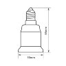 LH14-27L Переходник с цоколя E14 на Е27, Материал корпуса PBT - фото 4