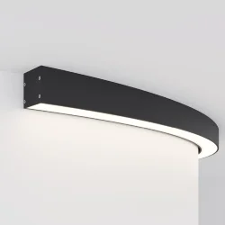 Радиусный профиль 35x35 D1500мм 1/4 круга черный (Черный) ALM-3535R-B-D-90°-1.5M