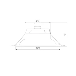 Алюминиевый точечный светильник 6068 MR16 WH белый (036506)