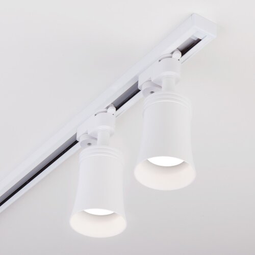 Трековый светильник для однофазного шинопровода Vetro GU10 Белый (1&nbsp;шт.) - Фото 4