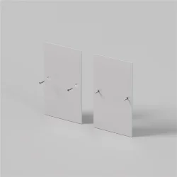 Комплект заглушек (для профиля 65×42) 2 шт., ALM-6542-EC 642056 (Серебро)