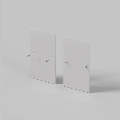 Комплект заглушек (для профиля 65x42) 2 шт., ALM-6542-EC 642056 (Серебро) 642056 - фото 3