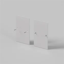 Комплект заглушек (для профиля 65x42) 2 шт., ALM-6542-EC 642056 (Серебро) 642056