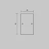 Комплект заглушек (для профиля 65x42) 2 шт., ALM-6542-EC 642056 (Серебро) 642056 - фото 6