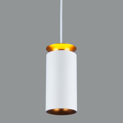 Подвесной светодиодный светильник 9+4W 4200К белый матовый/золото - фото 1