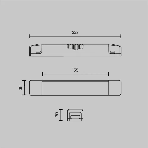 Источник напряжения встраиваемый Elasity 48В, 150Вт, белый (Белый) - фото 5