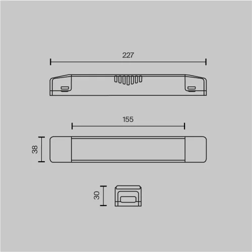 Источник напряжения встраиваемый Elasity 48В, 150Вт, белый (Белый) TRA160DR-150W-S - фото 5
