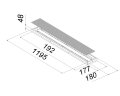 Универсальный офисный светодиодный светильник 40 Вт IP54 1195x180x48 мм 3000К Призма - фото 2