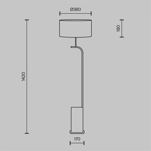 Напольный светильник (торшер) Glamping E14x3 (Черный) - фото 6