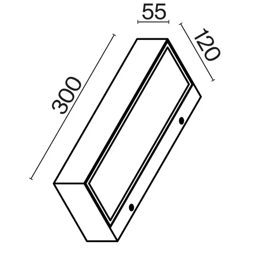 Настенный светильник (бра) Lot 3000K 10Вт IP 65 (Белый) - фото 3