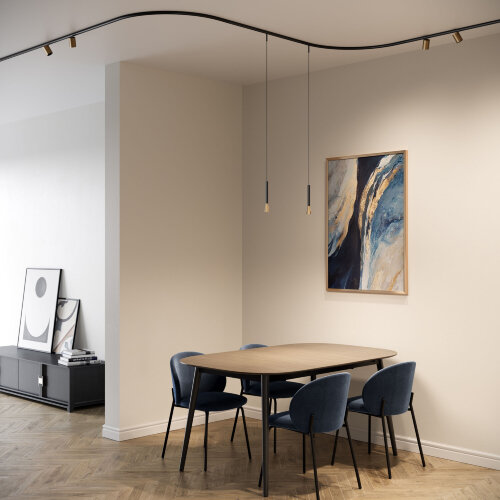 Mini Magnetic Шинопровод накладной Round черный O900 мм - Фото 3