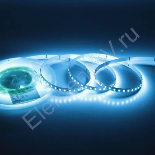 Светодиодная лента Standart Pro class, 2835, 120 led/m, 8mm, без скотча, Ice blue, 24V, IP20, SL22 - фото.