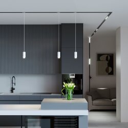 Трековый светильник для однофазного шинопровода Nubis GU10 белый 85021/01