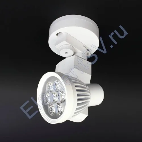 База для трековых светильников 2L круглая NX440 (однофазная, 2 провода, белая) - фото 3.