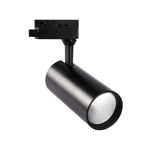 ULB-Q276 25W-3000К BLACK Светильник-прожектор светодиодный трековый, 2200 Лм, Теплый белый свет 3000К, Корпус черный. - фото 1