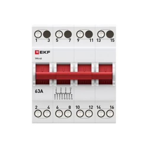 Переключатель трехпозиционный ТПС-63 4P 63А PROxima EKF TPS463 - фото 3