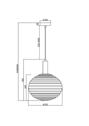 Подвесной светильник Reels E27х1 (Черный) - фото 7