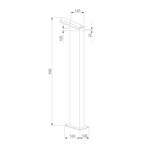 Ландшафтный уличный светильник Sensor 3000K Чёрный IP54 1542 TECHNO LED черный - фото 5