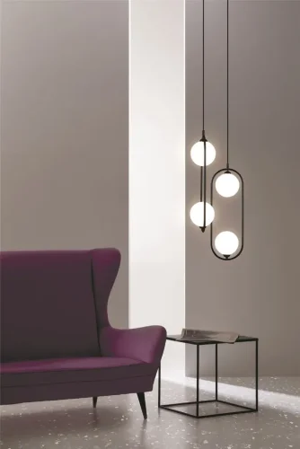 Подвесной светильник Ring G9х2 25Вт (Черный) - фото 4