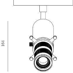 'Светильник трековый SLIM, 48В 10W черный 2700-6000К, SL-SLIM-MSBL-10-CCT 022104