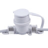 UDL-K121 10-E27-5M IP65 WHITE BELT-LIGHT Гирлянда Белт-лайт, 5м + 1.5м сетевой шнур, 10 патронов E27, шаг 50см, Белая, TM Uniel - фото 8