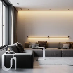 Module System Декоративная гибкая стойка с вводом питания (черный) 85192/00 (066189)