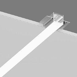 Встраиваемый в гипсокартон алюминиевый профиль Design LED без видимой рамки LG35, 2500 мм, анодированный, LG35-R 010361