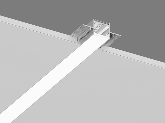 Встраиваемый в гипсокартон алюминиевый профиль Design LED без видимой рамки LG35, 2500 мм, анодированный, LG35-R. Фото 3