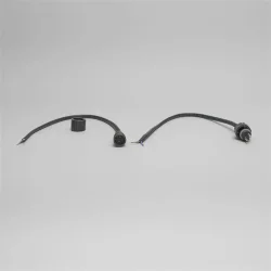 Коннектор 24В Папа-Мама 2 pin, 30см Провод Черный ПВХ 2х0,5, IP65