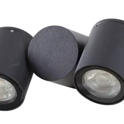 Настенный светильник (бра) Wall Street GU10х2 50Вт IP 54 (Черный)