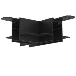 Коннектор трека SMART для ГКЛ, \'Т\' образный, механический, черный., Denkirs TR2113-BK