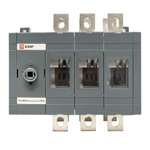 Рубильник 3п 160А реверсивный без рукоятки управления TwinBlock EKF tb-s-160-3p-rev - фото 2