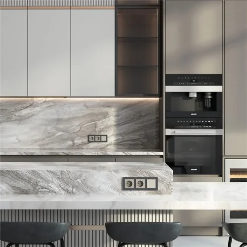 Розетка с заземлением (дымчатый) W1271004 - фото 5