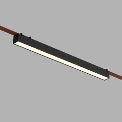 Cветильник для трека-ремня Belty, серия Linear, со светодиодом, L642*W40*H45мм, 48V DC, 24W, RA90, 120°, 4000K, IP20, черный, алюминий, Denkirs DK5576-BK