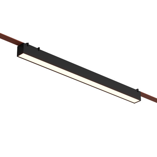 DK5576-BK Cветильник для трека-ремня Belty, серия Linear, со светодиодом, L642*W40*H45мм, 48V DC, 24W, RA90, 120°, 4000K, IP20, черный, алюминий. Фото 3