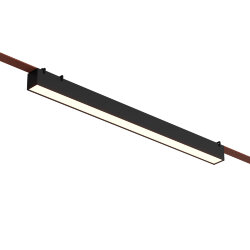 Cветильник для трека-ремня Belty, серия Linear, со светодиодом, L642*W40*H45мм, 48V DC, 24W, RA90, 120°, 4000K, IP20, черный, алюминий, Denkirs DK5576-BK