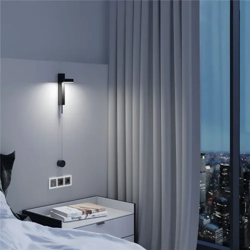 Выключатель одноклавишный проходной с подсветкой (графит акрил) W1112144 - фото 3