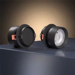 Светильник встраиваемый поворотный светодиодный Uno 8W 4000K черный 25092/LED (065455)