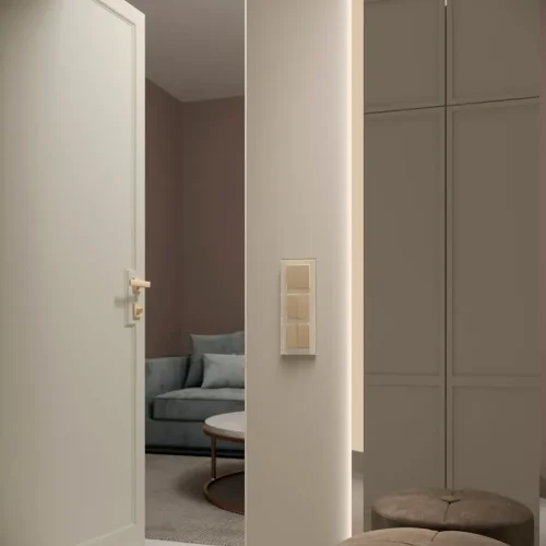 Рамка из стекла на 3 поста Favorit молочный W0031141 - фото 2